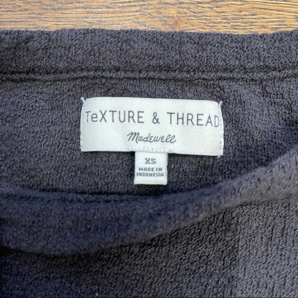 madewell bubbled flair sleeve long sleeve top - Picture 5 of 7